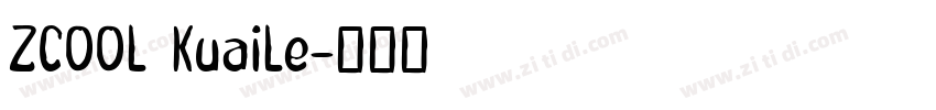 ZCOOL KuaiLe字体转换